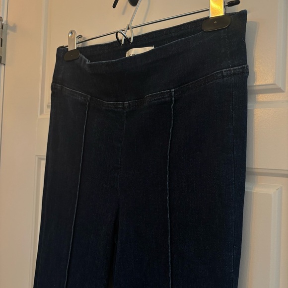 Frame Jetset Flare High Rise Pintuck Keller Jeans Denim Stretch Organic Cotton - Picture 9 of 15